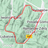 Mapa Rymanów - Iwonicz